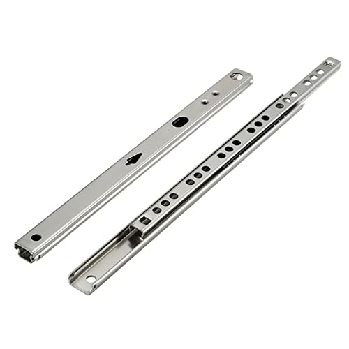 Glissières pour Tiroirs, Coulisse Tiroir, Rail Tiroir Coulissant, Glissières à Roulement à Billes DIY tiroir Rail Coulissant Plateau Coulissant Amortisseur Tiroir Glissières