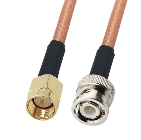 Cavo Universale Unbranded BNC Adattatore BNC Maschio-maschio – Connettore Coassiale RG58, 50 Ohm, Cavo Da 10 Piedi Cavo BNC