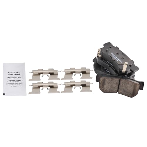 Image of TRQ Rear Brake Pad and Rotor Set Ceramic Vented Rotors | For 2006-2008 Hyundai Sonata