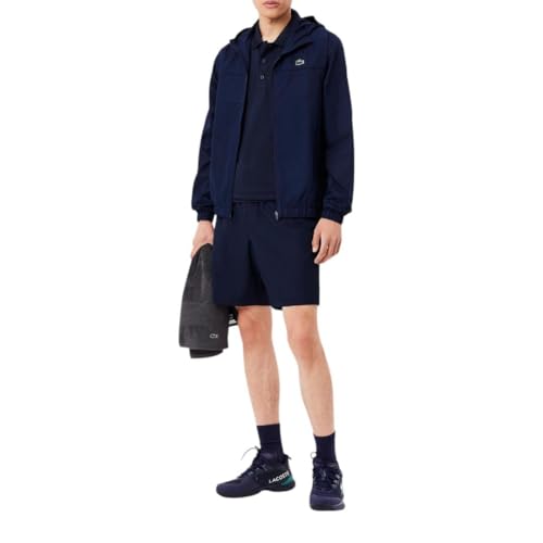 Lacoste Men's Regular Fit UV Protect Golf Polo Shirt, Navy Blue, Small — view 4