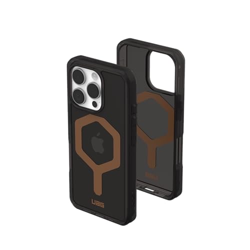 Urban Armor Gear Custodia Plasma XTE per Apple iPhone 16 Pro Max Custodia Kickstand (Ricarica wireless/magnetica compatibile, custodia del cellulare apribile, 6m protezione) cenere/titanio