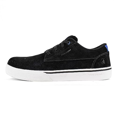 Image of Volcom True, Men's, Black, Comp Toe, EH, Slip Resistant, Skate Style, Work Shoe (7.5 M)