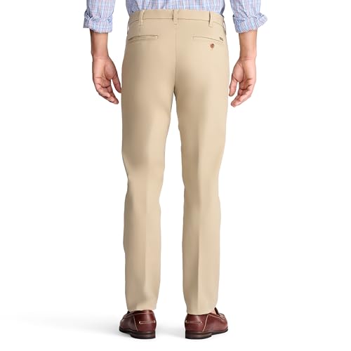 IZOD Men's Performance Stretch Slim Fit Flat Front Chino Pant3
