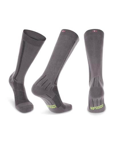 [DANISH ENDURANCE] 着圧ソックス コンプレッション 靴下 21-26 mmHg 1組, グレー/ブラック, 25.0 cm - 28.0 cm（Amazon）