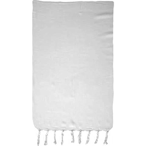 Turtle Island Imports White Solid Color Sarong Cover