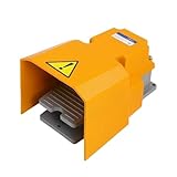 NIBYQ LTH-1/6 Foot Switch Aluminum Shell Machine Tool Parts Silver Point Electrical Power Industrial Reset Pedal Switch