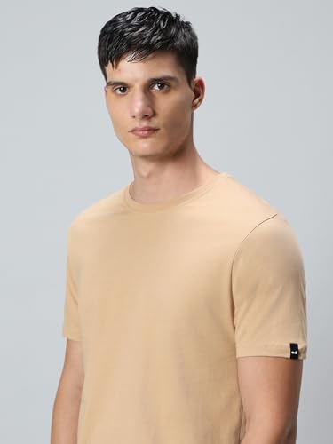 Image of Bewakoof Men's Solid Regular Fit T-Shirt