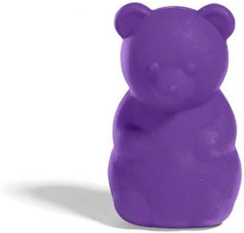 Gimme Gummy Stuffable Bear-Shaped Dog Toy, Large, Purple