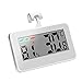 DIQC Mini Termómetro, Termómetro Higrómetro Digital con Pantalla LCD, Impermeable Higrómetro Digital Muy adecuado Para Interior, Exterior, Restaurante, Bar, Cafetería(Blanco)