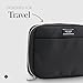 kate spade new york Nylon Tech Organizer Pouch - Electronics Cable Cord Organizer, Travel Case for Chargers, Power Bank, AirPods, and Accessories - Signature Black