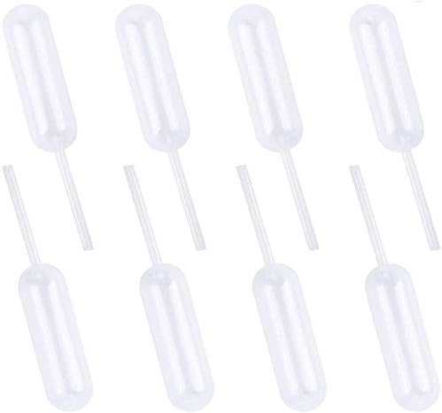 4ML Plastic Dessert Pipette Mini Pipette Cupcake Pipettes 4ml Squeeze Liquid Dropper Injector Transfer Pipette (4ml-40Pcs)