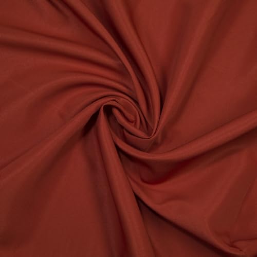Image of Gee Di Moda Rectangle Tablecloth - 90 x 156 Inch Burnt Orange Table Cloth for 8 Foot Tables with Floor-Length Drop - Heavy Duty Washable Fabric for Holiday Party, Dinner, Weddings & Baby Shower