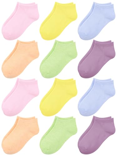 Cooraby 12 Paare Jungen Sneaker Kurze Socken Kinder Mädchen...