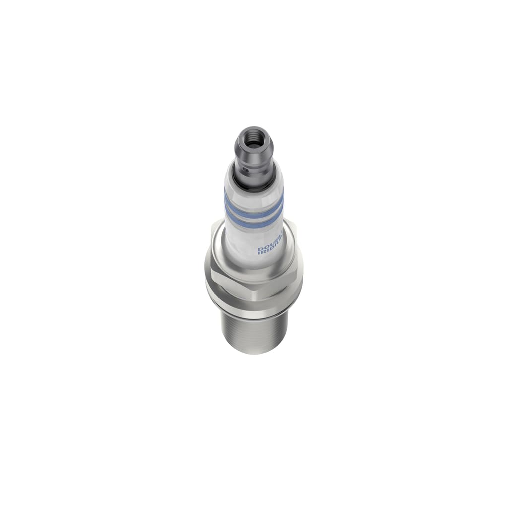 Bosch Doble Iridio 0242236593 - Bujía de Encendido para un Arranque Fiable y una Larga Vida Útil del Motor de Gasolina - con Diseño Resistente (Paquete de 4)