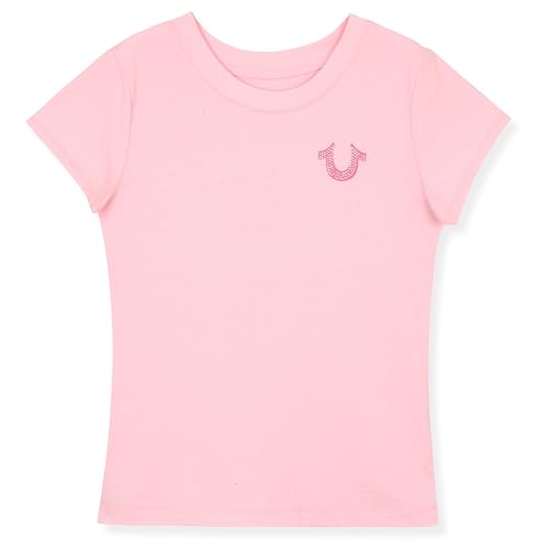 Image of True Religion Girls Short Sleeve Tee Shirt with Embelishments - Soft and Comfortable Girls T-Shirts