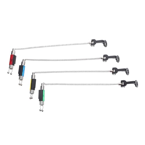 Indicateur de morsure POPETPOP avec clip lumière et chaînes souples pour pêche de la carpe