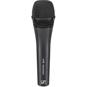 Sennheiser Pro Audio Professional E 835 Microfone vocal cardioide dinâmico, com fio, sem fio