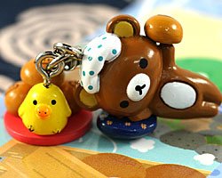 Amazon.co.jp: リラックマ 温泉饅頭でだららん チャーム