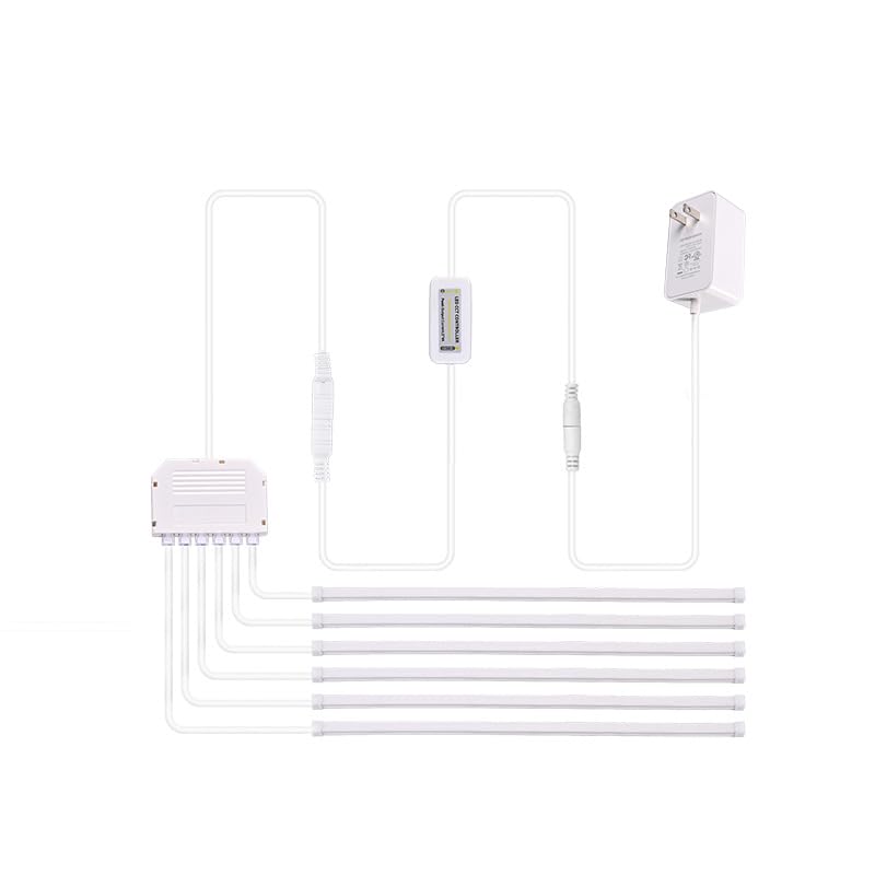 Panele akustyczne oświetlenie 6 × 100 cm RGB LED Strip, możliwość