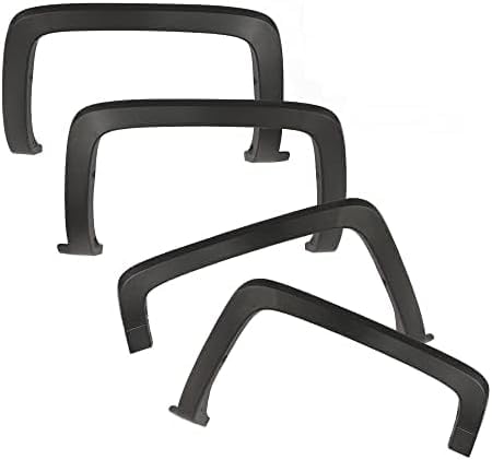 PIT66 Fender Flares Compatible with Chevy Silverado 1500 2014-2018 Fit Silverado 2500HD 3500HD 2015-2019 (Only fit models with fleetside bed.Not for dually models) 4Pcs