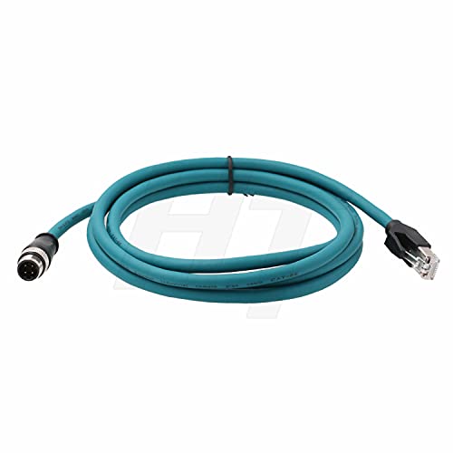 Cable Ethernet CAT5e M12 4 Pin D-Code a RJ45 2m miniatura 1
