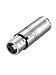 CableCreation XLR 3 Pin Female to XLR 3 Pin Male Adaptor, Silver