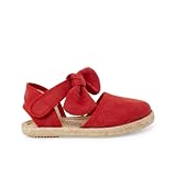 Pisamonas Alpargatas Niña Lazo Suede Talla 27 Color Rojo