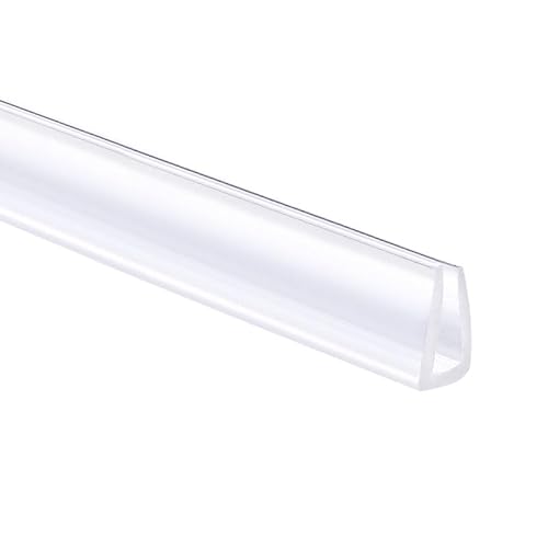 Transparent Trim Seal, PVC U-Seal Channel Edge Protector for 3-5mm Thickness Edges, 3 Meters/9.84Ft Length, 0.28 Inch Height, Furniture, Door, Vehicle Protection