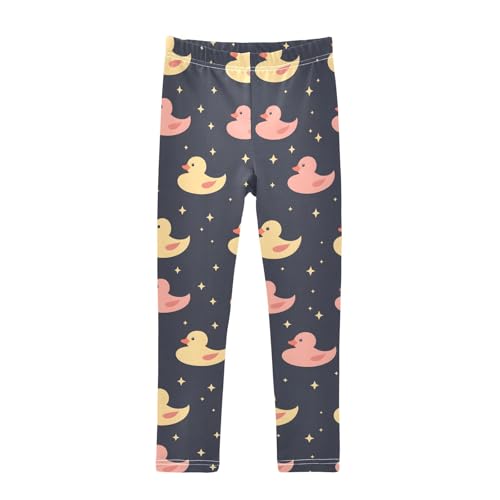 Funny Duck Swim O Girls Leggings Athletic Pants Tights Stretch Bottom