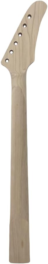 Yinfente Guitar Neck 22fret 25.5inch Canada Maple Guitar Fretboard Banana Reversed head Star Inlay