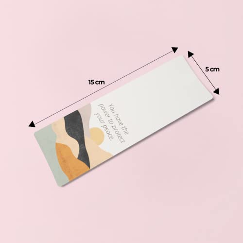 Rays Of Ink Peace Quotes Magnetic Bookmarks/Magnetic Page Markers/Magnetic Page Clips with Positive Affirmations. Ideal Gift for Students, Adults and Bookworms