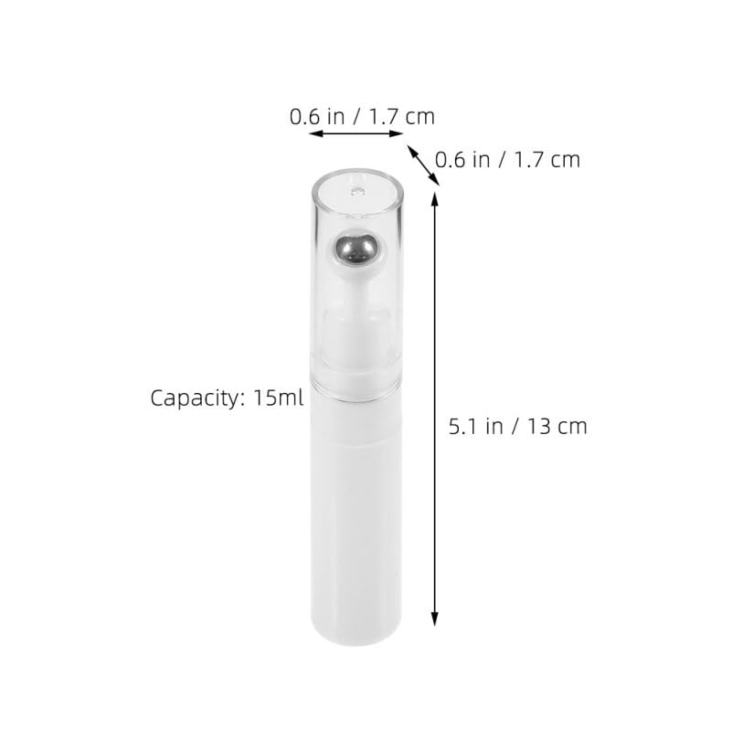 Refillable Eye Serum Roller Ball Applicator Bottle Empty Eye Cream Applicator Bottle for Skincare Portable Travel Cosmetic for under Massage 5.11 in