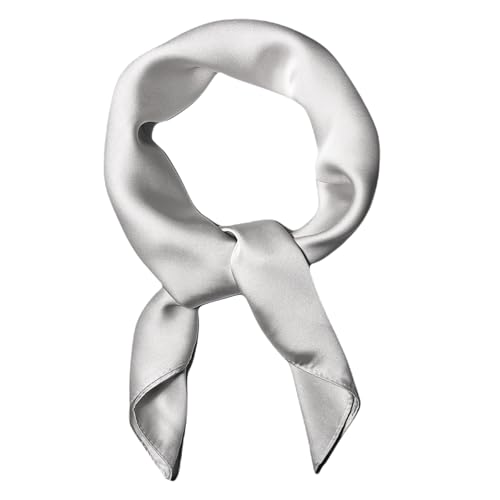 WESTEND CHOICE Bufanda cuadrada de seda satinada, bufanda lisa