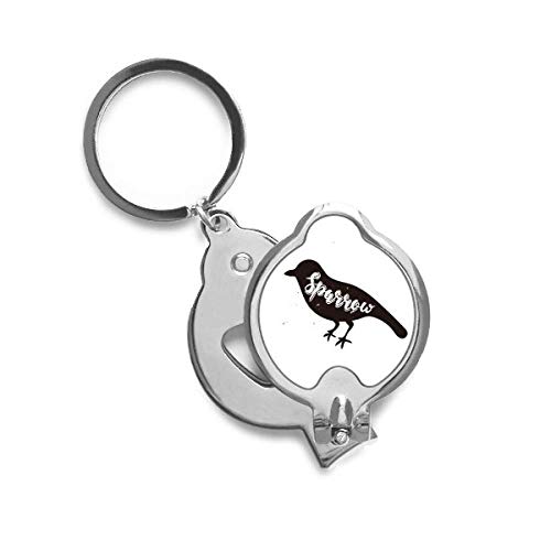 Coupe-ongles moineau noir et blanc DIYthinker parfait pour la trousse de voyage
