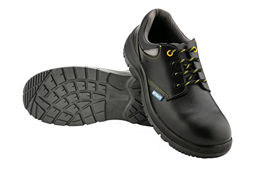 Image of NEOSAFE Stalone A1005 5 Lightweight Stylish safety shoes, ISI Marked Steel Toe size 5, Black