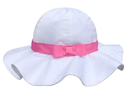Pormow Frühjahr / Sommer Baumwolle Baby Mädchen Bowknot SonnenHut /Beach Hut / Outdoor Hut (46cm/6-12m, Rosa) Cover
