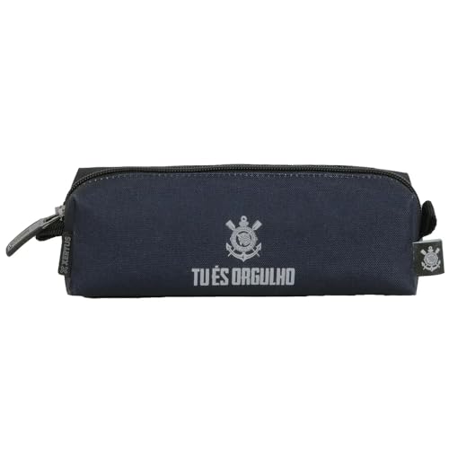 Estojo Corinthians Esportivo Simples Preto