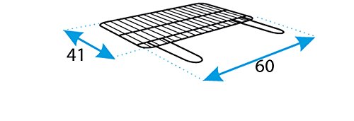 Imex El Zorro Quadratischer Grill mit Paella-Halterung, 60 x 40 cm, robuster Stahl, vielseitiger Grill für den Garten