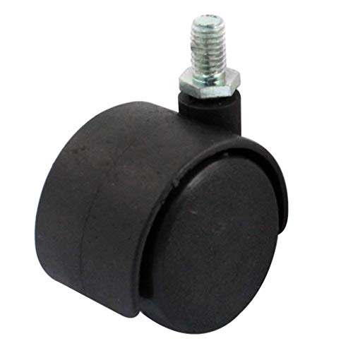 Image of Threaded Type Castor Chair Wheels | Black | Set of 5