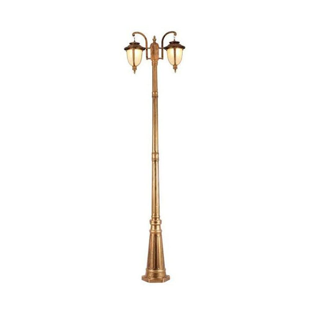 GTHTUHFD 2-Lights Outdoor Lamp Post Light Outside Courtyard High Pole Glass Street Garden Lawn Aisle Villa Landscape Aluminum Pillar L,Height 320Cm,Height 290cm