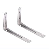 3. Fácil instalación: cada soporte de esquina viene con orificios para tornillos pretaladrados para guiarlo a través del proceso, rápido y fácil de instalar el soporte en L.