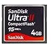 SanDisk 4 GB Ultra II Compact Flash Memory Card 15MB/S (SDCFH-004G-A11)