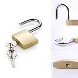 12 PCs Mini -Vorhängeschloss, kleines Vorhängeschloss mit 2 Tasten für Reisetaschen, Fitnessstudio -Schließfach, kleines Metallgepäck, massive Messingschlösser für Kofferschloss, Klassenzimmer