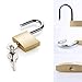 12 PCs Mini -Vorhängeschloss, kleines Vorhängeschloss mit 2 Tasten für Reisetaschen, Fitnessstudio -Schließfach, kleines Metallgepäck, massive Messingschlösser für Kofferschloss, Klassenzimmer