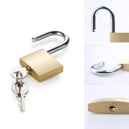 12 PCs Mini -Vorhängeschloss, kleines Vorhängeschloss mit 2 Tasten für Reisetaschen, Fitnessstudio -Schließfach, kleines Metallgepäck, massive Messingschlösser für Kofferschloss, Klassenzimmer