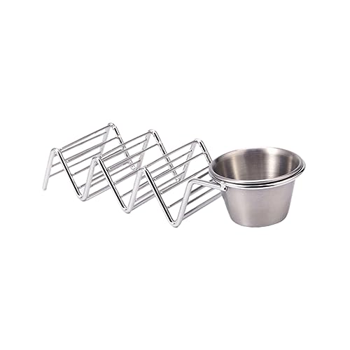 BRIGHTFUFU Mexican Food Rack 304 Stainless Steel Pie Rack Rustproof for Gatherings