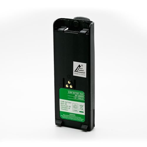 ExpertPower® 7.2V 2100mAh NiMH Battery for NTN7143 NTN7144 WPNN4013 GP900 HT1000 MT2000 MTS2000 JT1000 MTX8000 Radios | Long-Lasting Rechargeable Pack – Black