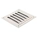 Aluminum Alloy Square Soffit Vent Cover with Nylon Mesh Grill, White Air Ventilation Louver for Bathroom, Kitchen & Office – 100x100mm / 165x165mm / 200x300mm / 200x400mm / 400x400mm(100x100mm)