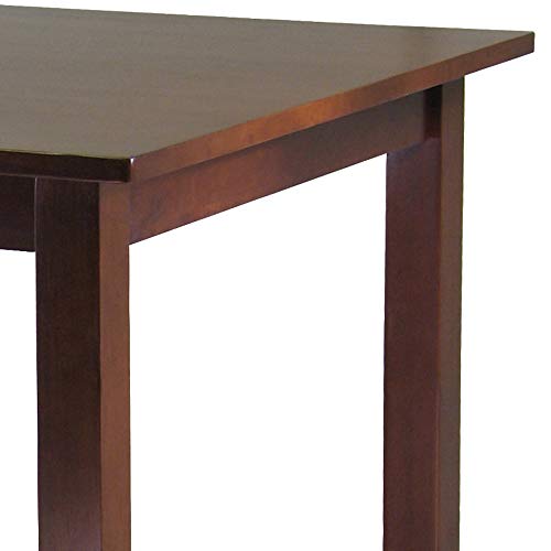 Winsome Wood Parkland Dining, Walnut, Antique Walnut & 94089 Satori Stool, 29", Walnut #TOP3