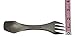 Valtcan Titanium 3-in-1 Ultralight 24g Weight 0.8 oz Backpacking Utensil Fork Spoon Knife Spork for Camping Office To-go Meals